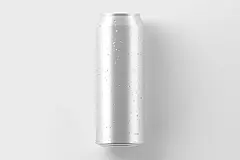 简约包装啤酒饮料易拉罐样机