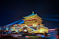 陕西西安钟楼夜景图片下载