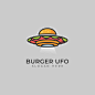 汉堡，飞碟，logo标志矢量图素材