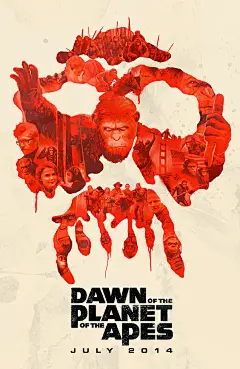 猩球崛起：黎明之战Dawn of the Planet of the Apes电影海报