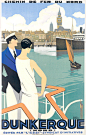 Original Vintage Travel Poster Dunkerque by Roger Broders 1930 Art Deco –  The Ross Art Group