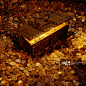 TREASURE CHEST SURROUNDED BY AND FULL OF COINS_创意图片