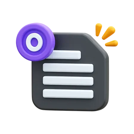 Empty Page  3D Icon