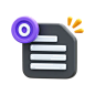 Empty Page  3D Icon