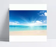 海边沙滩风景背景图片|插画,手绘,背景,背景墙,底纹,天空,蓝天白云,阳光,沙滩,海洋,底纹背景,背景花边,图片素材,底纹背景,PSD分层素材,PSD素材