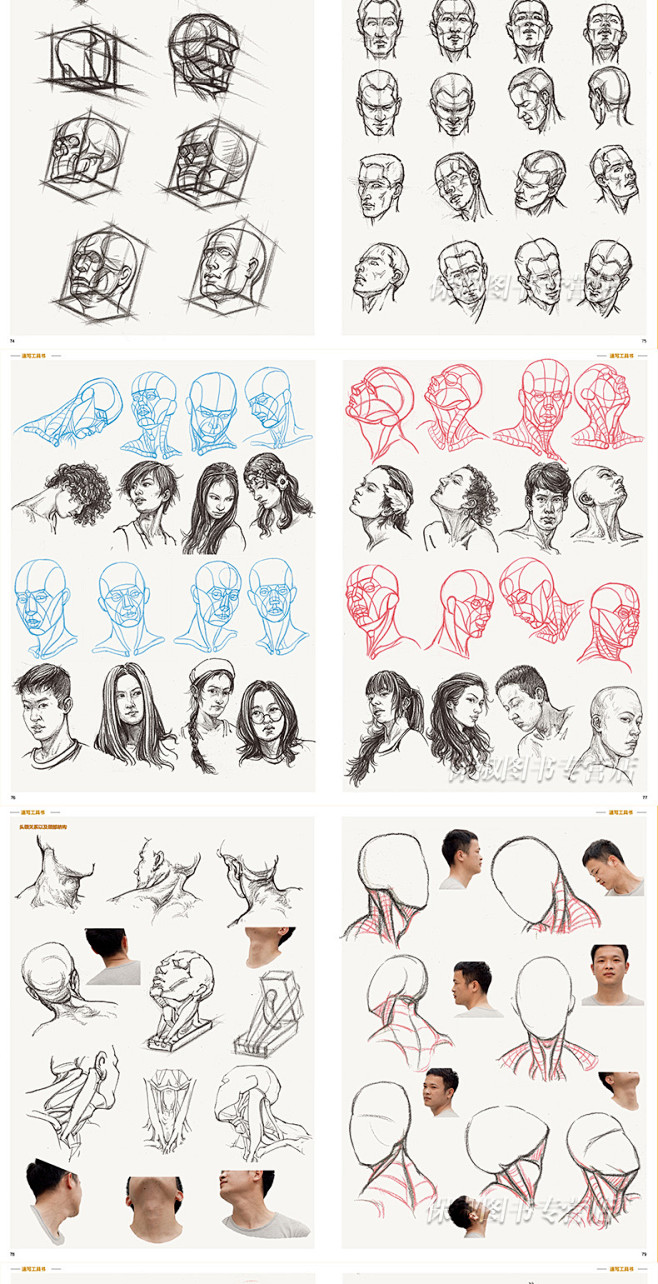 2017速写工具书阿老师线描性局部单人组...