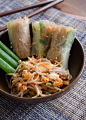Delicious Kimchi Soba Spring rolls