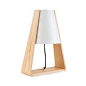 Designed in Denmark and exclusive to Heal’s in the UK, the Bend Table Lamp is a retro styled design that is in-keeping with the contemporary trend for mixed material lighting. The geometric silhouette wraps an ash bent wood frame around minimal white shad