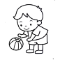儿童简笔画 小孩
