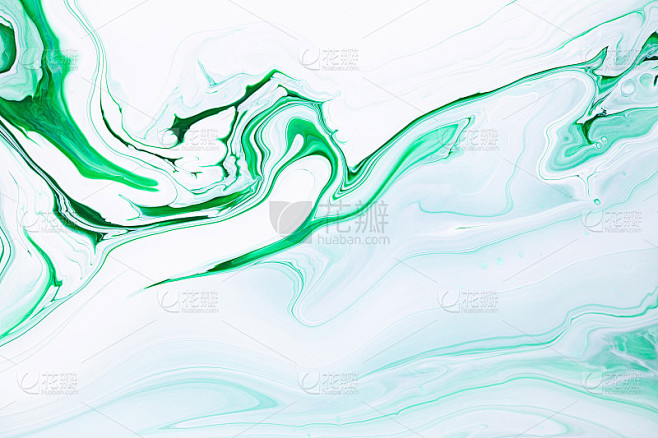流体艺术纹理。背景与抽象漩涡油漆效果。液...