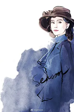#jjseason插画# #season时尚插画#  -----时髦帽子搭配造型，你喜欢哪一款？ #刘涛#  #孙菲菲#  #唐嫣#  #汤唯#  #李冰冰# #王路平#   #赵丽颖#  #小s# #刘诗诗# | #插画狂想# @微博设计美学 ​​​​
