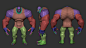 Stylized Lowpoly Bulky Basemesh