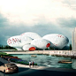 Architecture and planning firm MVRDV of Rotterdam, the Netherlands, has revealed its winning design for the China Comic and Animation Museum in Hangzhou, China. Inspired by speech bubbles from comics, the design features a series of eight balloon-shaped v