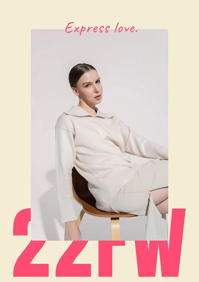 Women's Fall Winter Fashion Clothing Product Advertising Poster素材-花瓣网