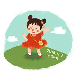 背着玻尿酸鸭子包包的小女孩