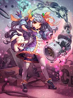 游戏原画素材 Q版日韩风人物角色资料 插画 CG 游戏 设定图集y118-淘宝网
