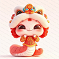 蛇宝宝-舞狮系列_2_艺凡绘画PS_来自小红书网页版