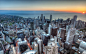 General 1920x1200 city urban aerial view cityscape sunrise Chicago skyscraper