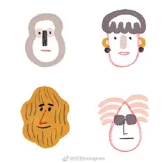 简单易学的简笔小插画 ins:ilkameszely ​​​​