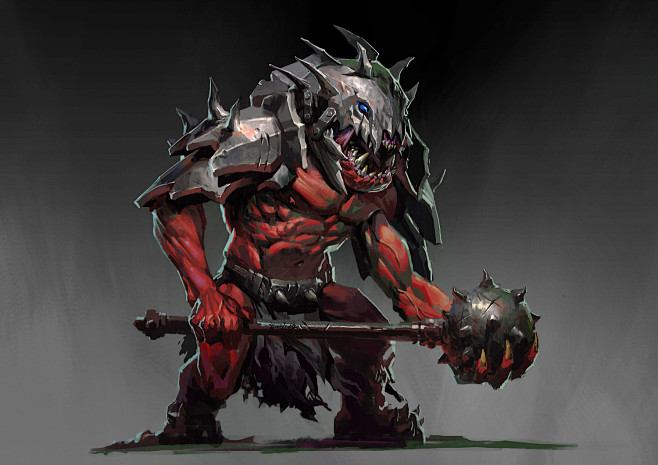 14:50:35红皮恶魔, guo hanyu : 红皮恶魔1喜欢原画 - 怪物夜归容同采