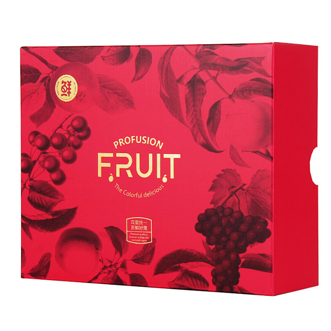 通用大容量高档水果包装盒空创意手提鲜果橙...