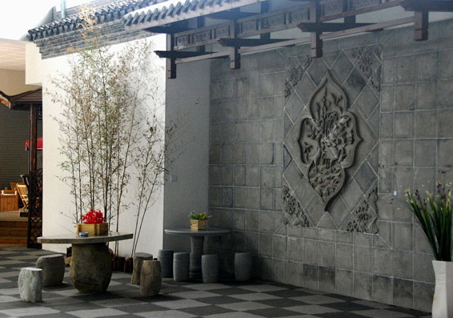 照壁 庭院