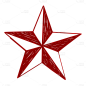 SVG-版画风人物元素贴纸-五角星