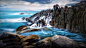 General 2048x1152 sea nature cliff rock landscape waves long exposure
