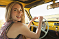 Caucasian woman driving old-fashioned car by Gable Denims on 500px