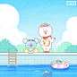 BROWN PIC | GIFs, pics and wallpapers by LINE friends : bt21,mang,rj,cooky,koya,summer