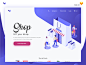 Fashion Shopping Ecommerce Landing Page : A landing page for a concept online fashion e-commerce store. Hope you like the design. What do you think of the colours? Please do let me know in the comments below.<br/>Illustration Credits: @Freepi...