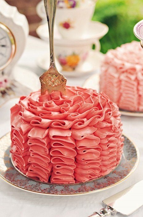 pink ruffles