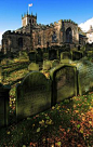 St. Mary church & cemetery, Barnard castle, England.    Oldest part from 12-13th c.    by davewebster14 on Flickr.