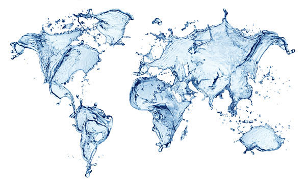 水花喷溅的地图