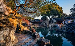 唯美苏州狮子林园林风景桌面壁纸_360图片
