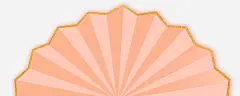 春节橙色扇子装饰高清素材 喜庆 扇子装饰 折纸扇子 新春扇子 春节扇子 橙色扇子 免抠png 设计图片 免费下载