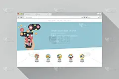 网页浏览器与网站。