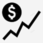 牛市趋势股票图标 金融 icon 标识 标志 UI图标 设计图片 免费下载 页面网页 平面电商 创意素材