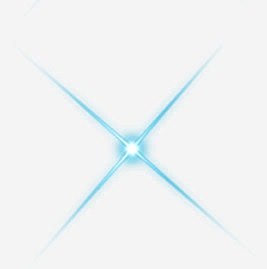 蓝色星星发光光效极光免抠png素材_新图...