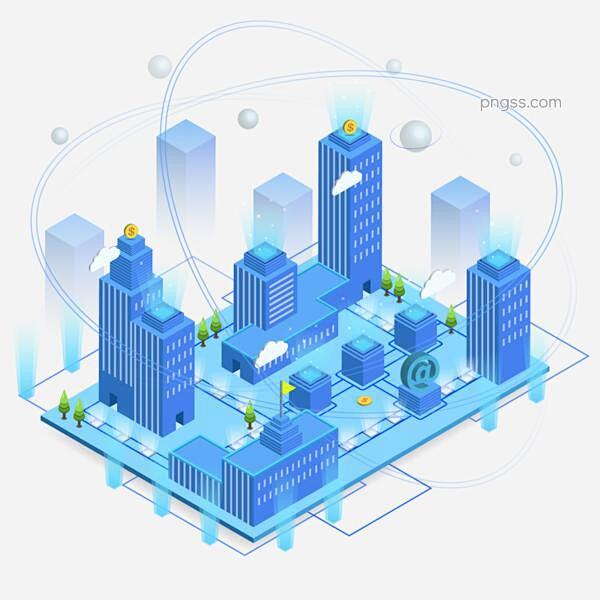2.5D科技互联网城市建筑供给智慧信息化...