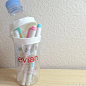 ※ Fun ※ 日本女生人手一个的 Evian 依云矿泉水瓶造型的铅笔盒，这种讨喜的小物有没有让你的少女心欲罢不能啦！