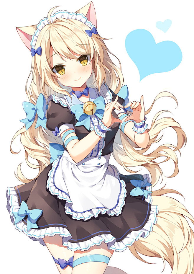 #女の子 猫耳メイドちゃん - Mauv...