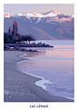 affiche digital painting Geneva ILLUSTRATION  lac Léman posters Switzerland