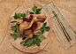 原创作品：24节气食物手绘  
处暑——鸭肉
