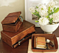 Saddle Leather Cuff Link Box | Pottery Barn