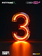 The number "4" is glowing orange neon light, isolated on black background, 3d rendering illustration, simple design, minimalistic, centered in the middle of frame --ar 3:4 --v 6.0