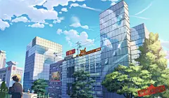 室外场景大楼 钢铁阿童木作品