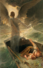Karl Raupp/卡尔·劳普 1837年-1918年

【艺术赏析/油画】

Crossing Lake Chiemsee in a storm under the aegis of a guardian angel/在守护天使的庇护下在暴风雨中穿越基姆湖

- ​​​​