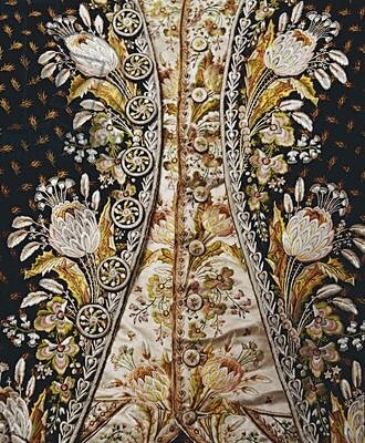 欧洲洛可可时期男士时尚服饰 刺绣艺术