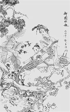 国画家项维仁白描人物作品2（50P